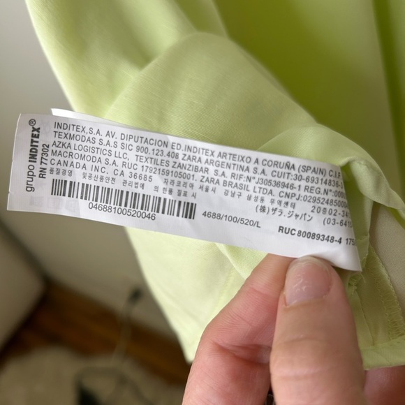 NWT Zara Linen blend dress with built in shorts - Picture 8 of 10